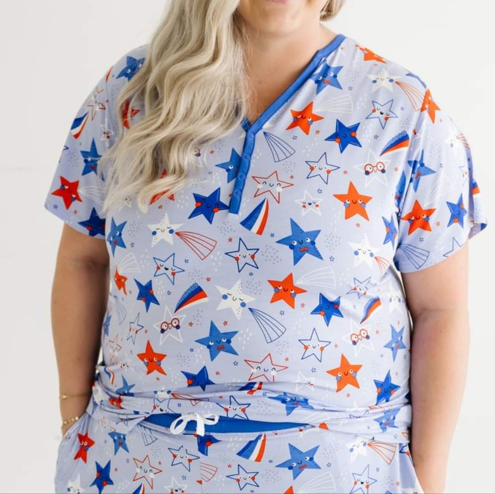 Little Sleepies Stars and Stripes Shirt